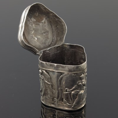 Lot 6 - A Dutch silver Loderein box, CH, Amsterdam...