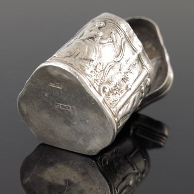 Lot 6 - A Dutch silver Loderein box, CH, Amsterdam...