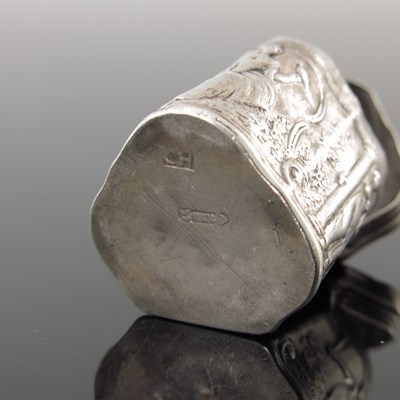 Lot 6 - A Dutch silver Loderein box, CH, Amsterdam...