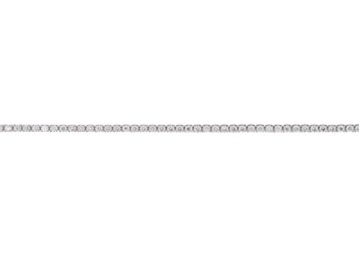Lot 128 - An 18ct gold diamond line bracelet