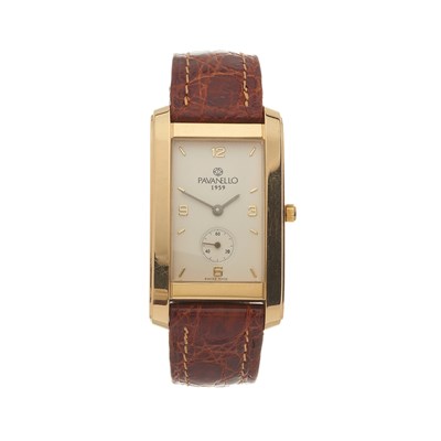 Lot 223 - Pavanello, an 18ct gold wrist watch