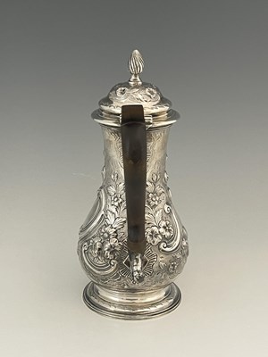 Lot 73 - An early George III silver coffee pot, of...
