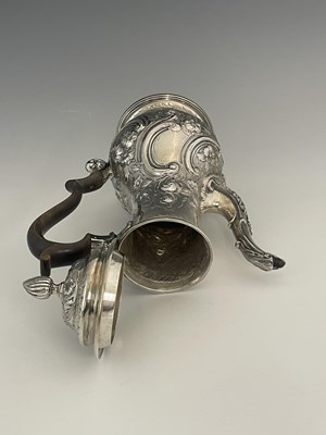 Lot 73 - An early George III silver coffee pot, of...