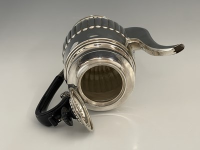 Lot 74 - A George III Regency style silver coffee...