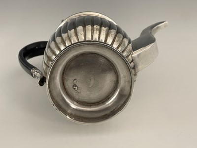 Lot 74 - A George III Regency style silver coffee...