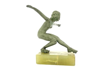 Lot 180 - An Art Deco bronze figure, circa 1925,...
