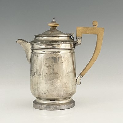 Lot 234 - An Edwardian silver coffee biggin or hot water...