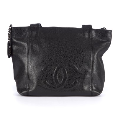 Lot 51 - Chanel, a vintage Timeless CC tote, crafted...