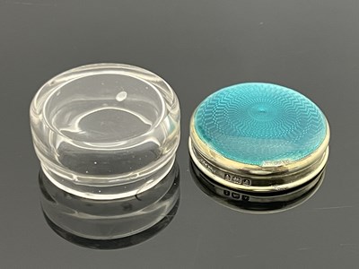 Lot 35 - A George V silver gilt and enamelled box, W G...