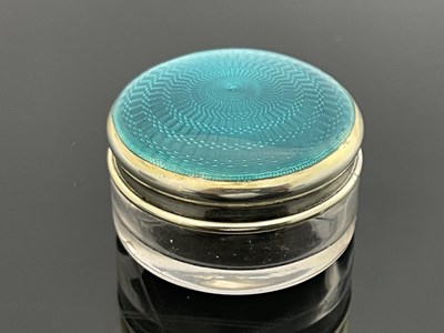 Lot 35 - A George V silver gilt and enamelled box, W G...