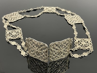 Lot 36 - A Victorian silver nurse belt, Lawrence...