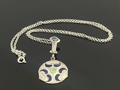 Lot 21 - James Fenton, an Arts and Crafts silver and...
