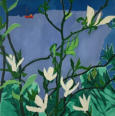 Lot 400 - Philip Sutton R.A. (British, 1928), a seascape...