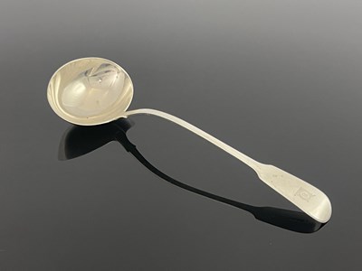 Lot 38 - A George IV silver soup ladle, Charles Eley,...