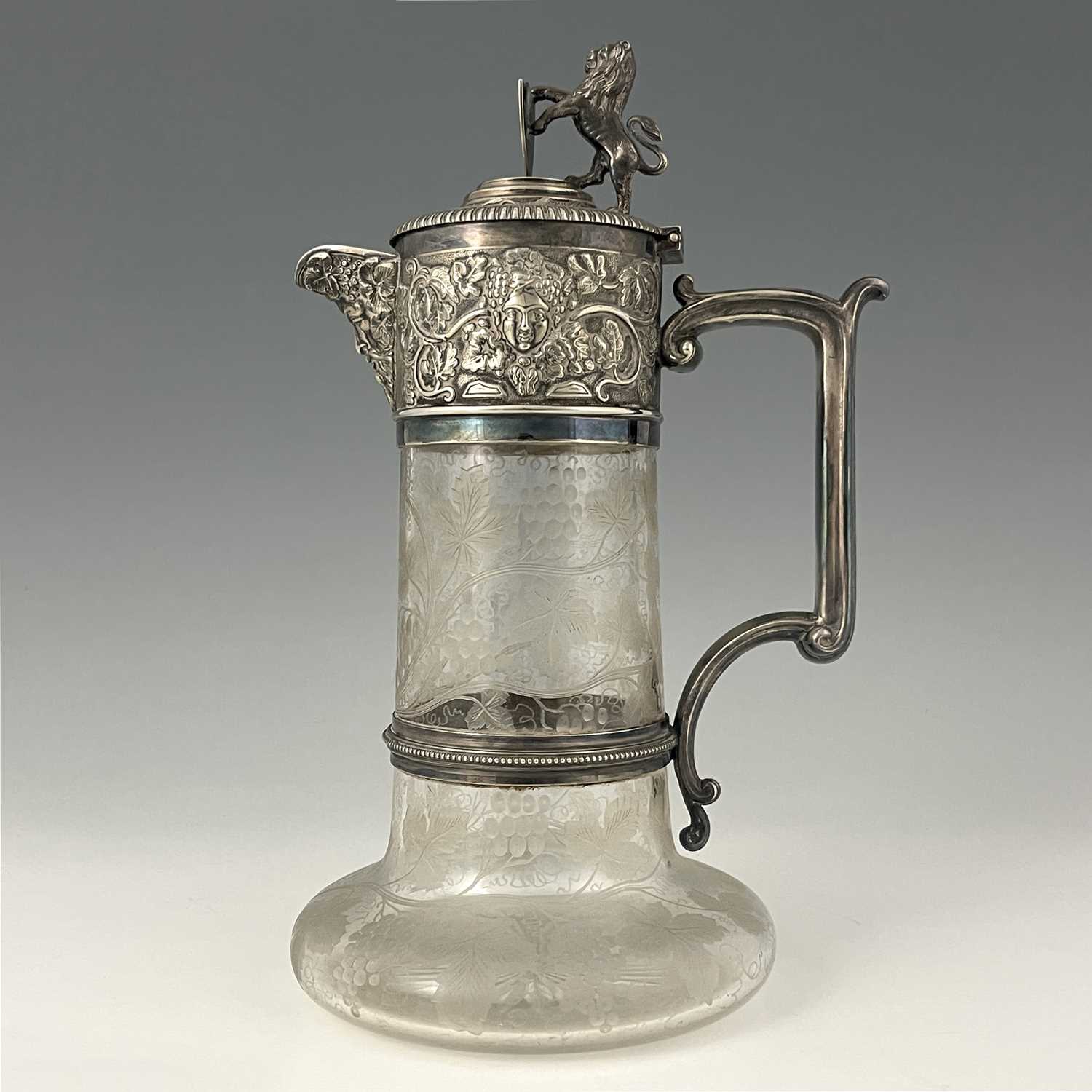 Lot 6 - An English Victorian period claret jug, with...