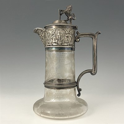 Lot 6 - An English Victorian period claret jug, with...