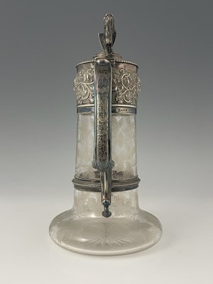 Lot 6 - An English Victorian period claret jug, with...