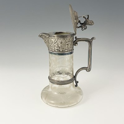 Lot 6 - An English Victorian period claret jug, with...
