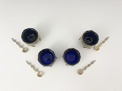 Lot 51 - A matched set of four Victorian silver gilt...