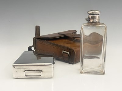 Lot 5 - A twentieth-century electroplated travelling...