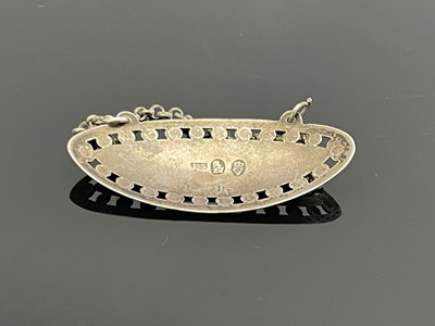 Lot 51 - A George III Irish silver wine label for Port,...