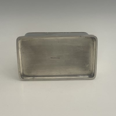 Lot 60 - An Edwardian silver triple stamp box, of...
