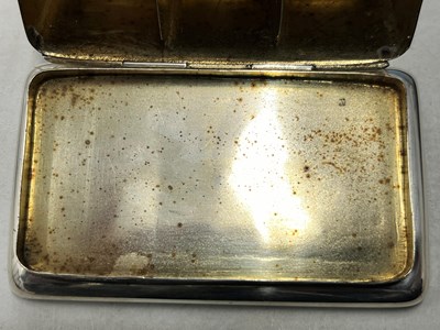 Lot 60 - An Edwardian silver triple stamp box, of...