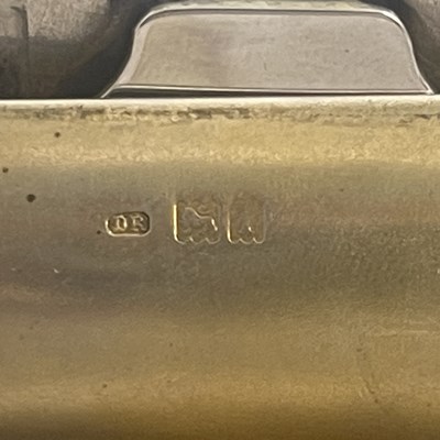 Lot 61 - An Edwardian silver combination dual stamp...