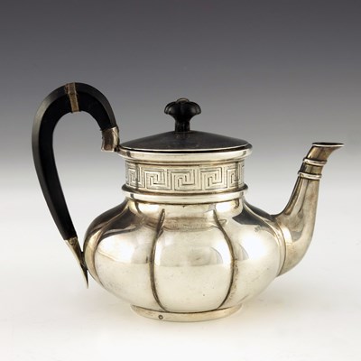 Lot 49 - A Dutch silver teapot, J M van Kempen and Sons,...