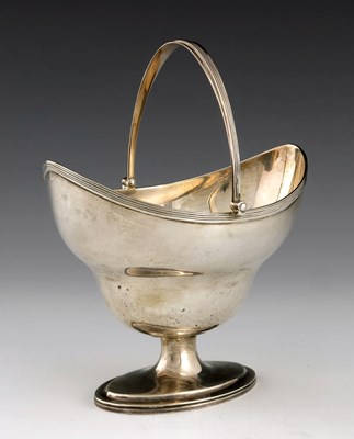 Lot 62 - A George III Provincial silver sugar basket,...