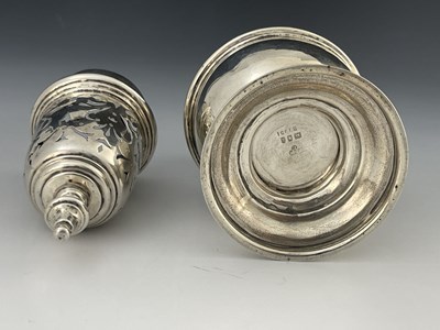 Lot 57 - A George V silver sugar caster, Charles and...