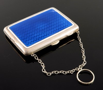Lot 72 - A George V silver and enamel lady's evening...