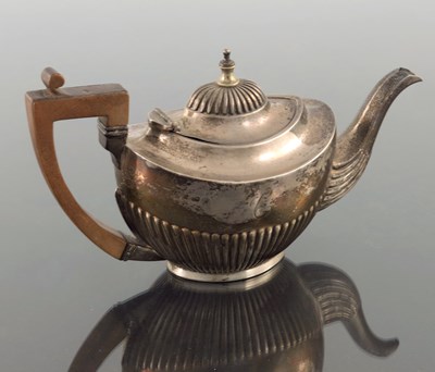 Lot 76 - A Victorian silver bachelor's teapot, Joseph...
