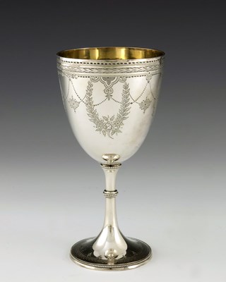 Lot 90 - A Victorian silver goblet, Fenton Brothers,...