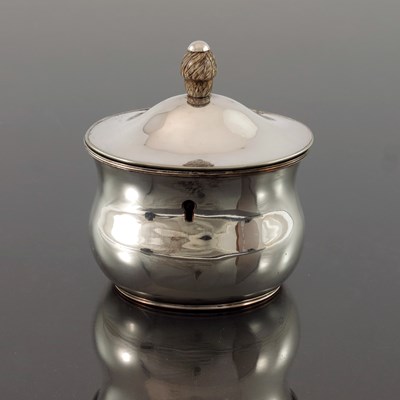 Lot 106 - A George III Old Sheffield Plate tea caddy,...