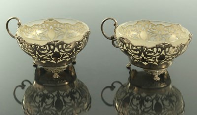 Lot 129 - A pair of George VI silver bowls, Gladwin Ltd,...