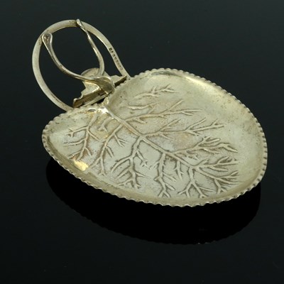 Lot 140 - A Victorian silver novelty menu holder, Grey &...