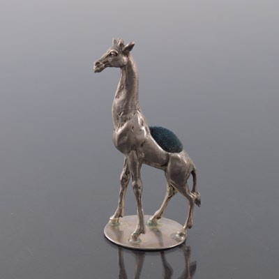 Lot 174 - A George V Continental novelty cast silver pin...
