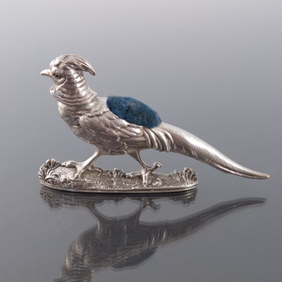 Lot 183 - A Victorian novelty silver pin cushion, M...