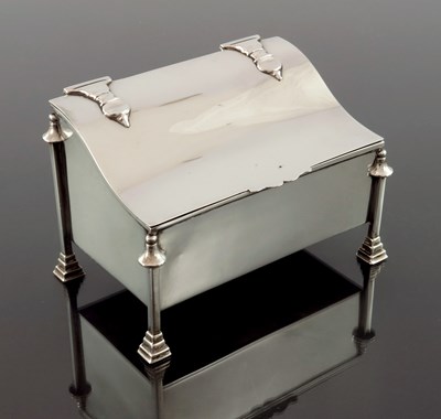 Lot 216 - A Victorian silver jewellery casket, Martin...