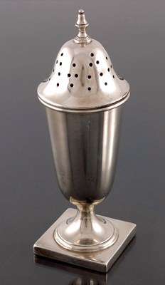 Lot 241 - A George VI silver sifter, Edward Viner,...