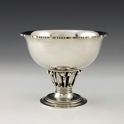 Lot 284 - Georg Jensen, a Danish silver Louvre bowl,...