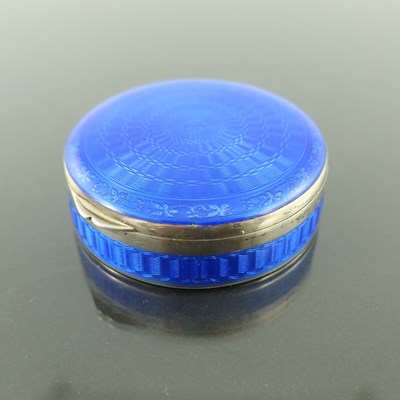 Lot 291 - An Art Deco silver and enamelled box, import...