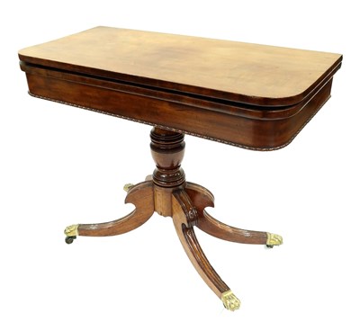 Lot 352 - A Regency mahogany pedestal games table, circa...