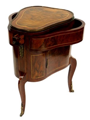Lot 355 - A French figured walnut and crossbanded table...