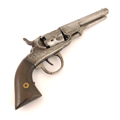 Lot 425 - A 19th century European .44 calibre five shot...