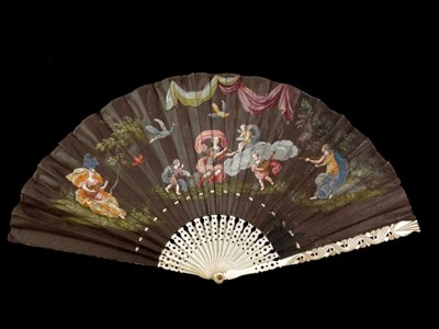 Lot 523 - ? A circa 1660-1670 European fan of ivory and...
