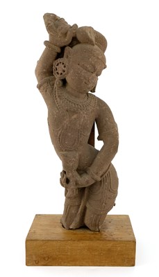 Lot 545 - A South East Asian sandstone carving of a...