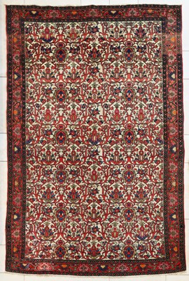 Lot 552 - A Persian Mishan Malayer rug, 216 by 140cm