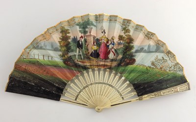 Lot 602 - J. Duvelleroy, London, a mid 19th Century fan,...